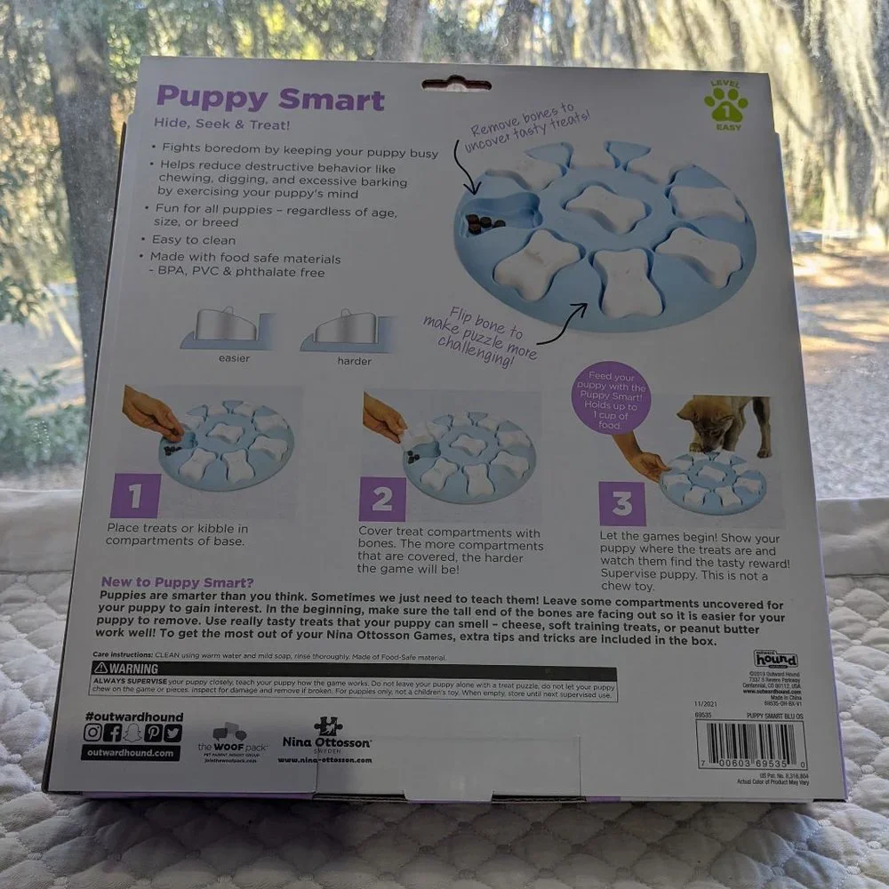 NIB-Outward Hound Puppy Smart hide & seek dog puzzle created by Nina Ottosson - Picture 2 of 6